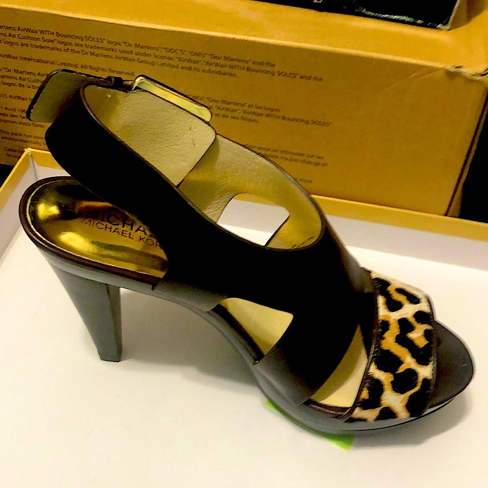 Michael Kors heels animal print